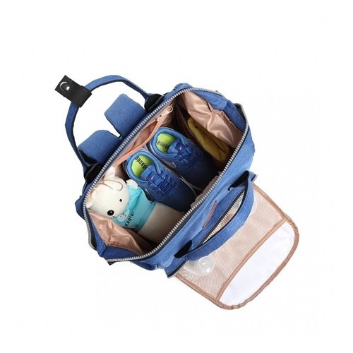Plecak dla mamy niebieski DIAPER KN73 - 