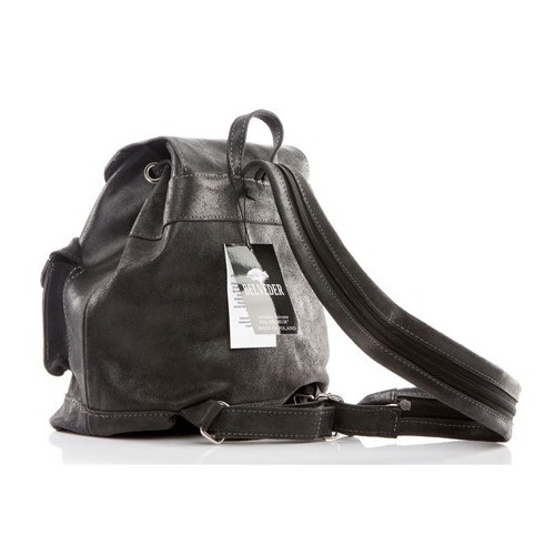 Plecak vintage skórzany damski czarny BV20 - 