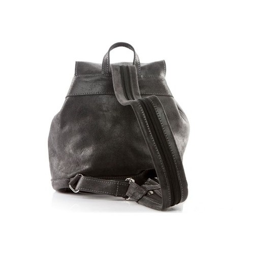 Plecak vintage skórzany damski czarny BV20 - 