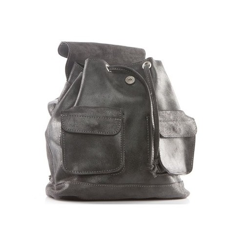 Plecak vintage skórzany damski czarny BV20 - 