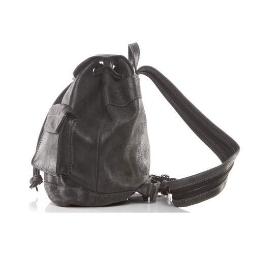 Plecak vintage skórzany damski czarny BV20 - 