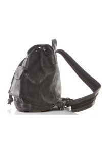 Plecak vintage skórzany damski czarny BV20 - 