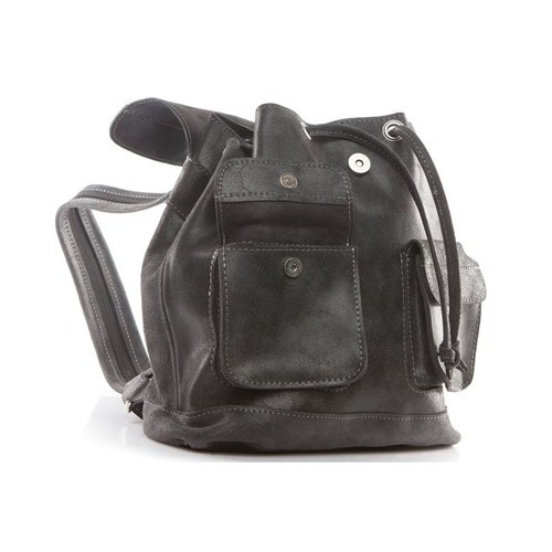 Plecak vintage skórzany damski czarny BV20 - 