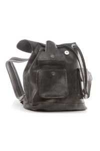 Plecak vintage skórzany damski czarny BV20 - 