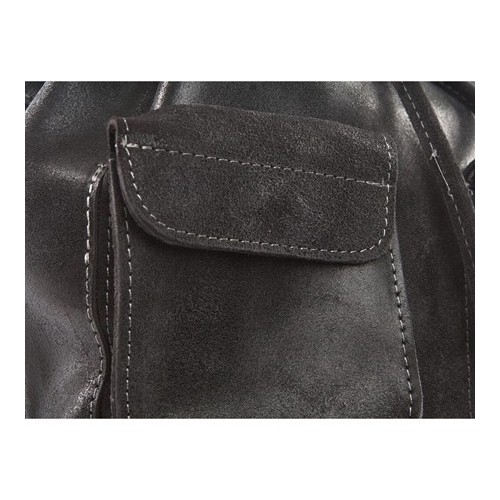 Plecak vintage skórzany damski czarny BV20 - 