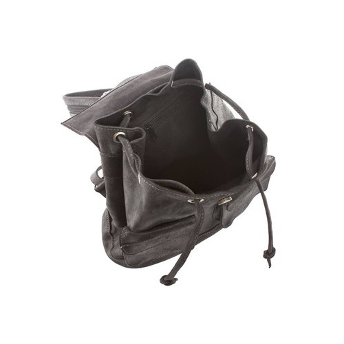 Plecak vintage skórzany damski czarny BV20 - 