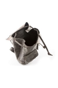 Plecak vintage skórzany damski szary BV20 - 