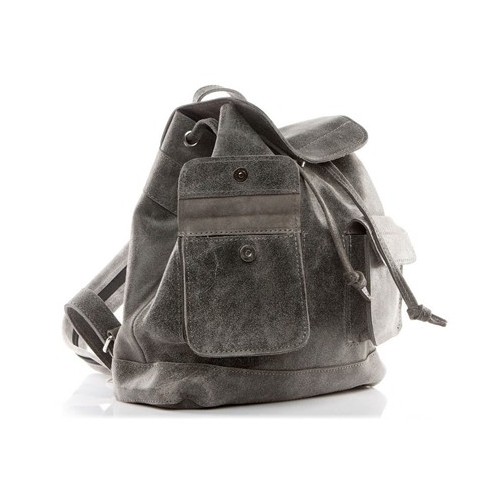 Plecak vintage skórzany damski szary BV20 - 