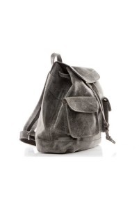 Plecak vintage skórzany damski szary BV20 - 