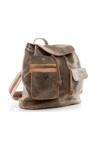 Plecak vintage skórzany damski beżowy BV20 - 