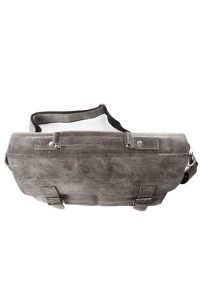 Torba na ramię skórzana Vintage szara BV35 - 