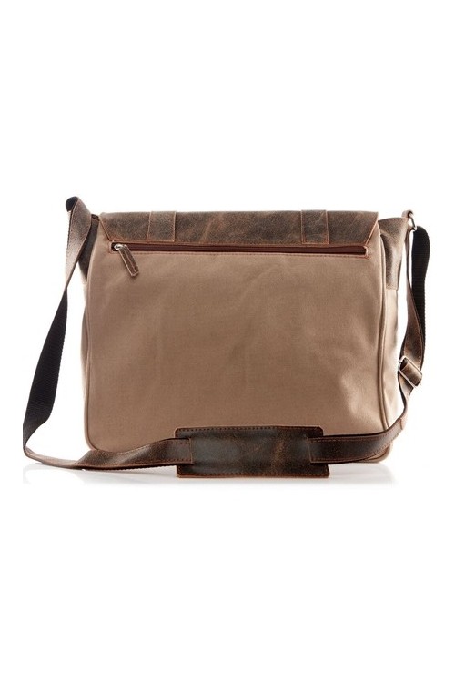 Męska torba do szkoły na ramię SKÓRZANA BV66 -