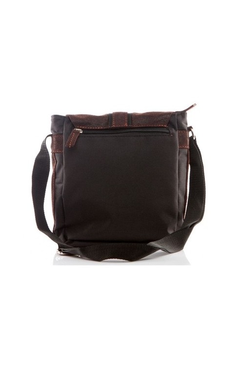 Mała listonoszka męska skórzana brązowa BV15 -