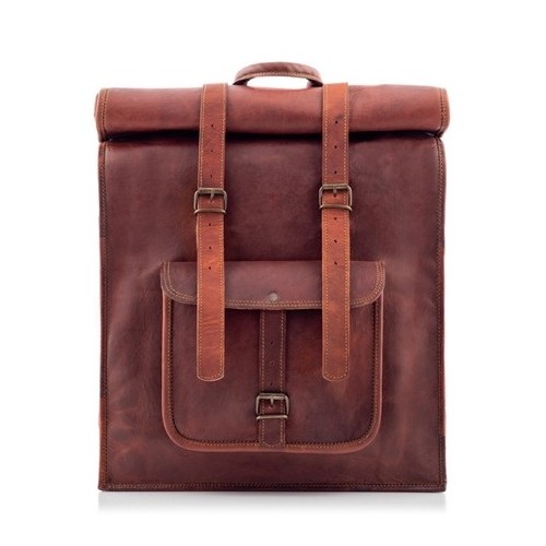 Plecak vintage skórzany brąz Outlander BT07 - 