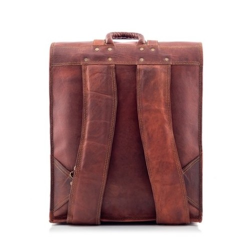 Plecak vintage skórzany brąz Outlander BT07 - 