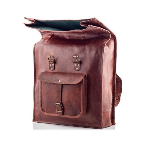 Plecak vintage skórzany brąz Outlander BT07 - 