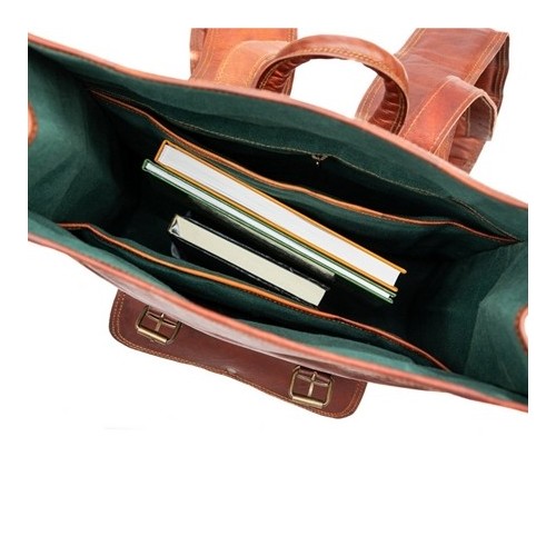 Plecak vintage skórzany brąz Outlander BT07 - 
