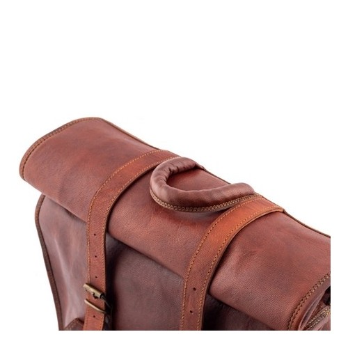Plecak vintage skórzany brąz Outlander BT07 - 