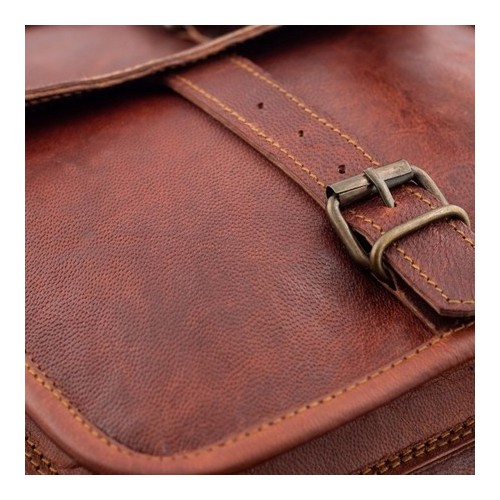 Plecak vintage skórzany brąz Outlander BT07 - 