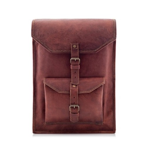Plecak ze skóry vintage brąz Outlander BT06 -  Plecak ze skóry vintage brąz Outlander BT06 -