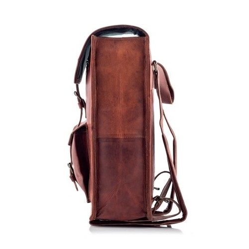 Plecak ze skóry vintage brąz Outlander BT06 -  Plecak ze skóry vintage brąz Outlander BT06 -