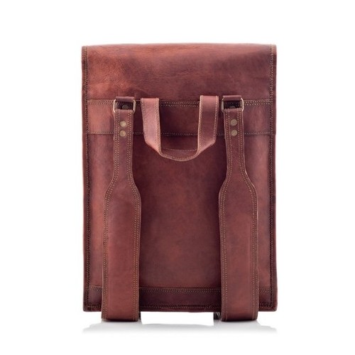 Plecak ze skóry vintage brąz Outlander BT06 -  Plecak ze skóry vintage brąz Outlander BT06 -