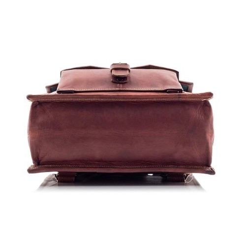 Plecak ze skóry vintage brąz Outlander BT06 -  Plecak ze skóry vintage brąz Outlander BT06 -