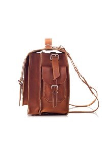 Plecak torba 2w1 skórzany vintage brąz BR91 - 