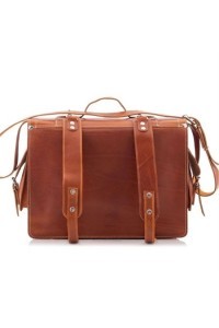 Plecak torba 2w1 skórzany vintage brąz BR91 - 