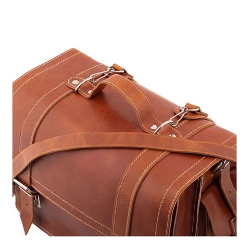 Plecak torba 2w1 skórzany vintage brąz BR91 - 