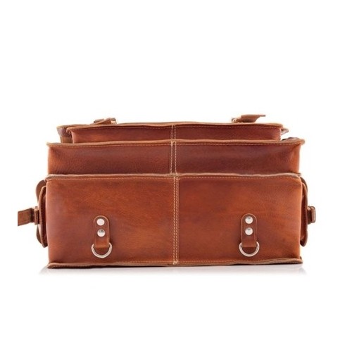 Plecak torba 2w1 skórzany vintage brąz BR91 - 