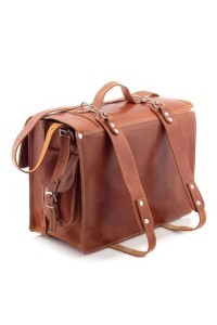 Plecak torba 2w1 skórzany vintage brąz BR91 - 