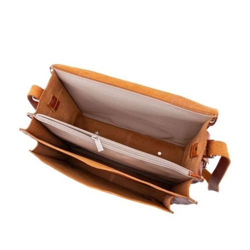 Plecak torba 2w1 skórzany vintage brąz BR91 - 