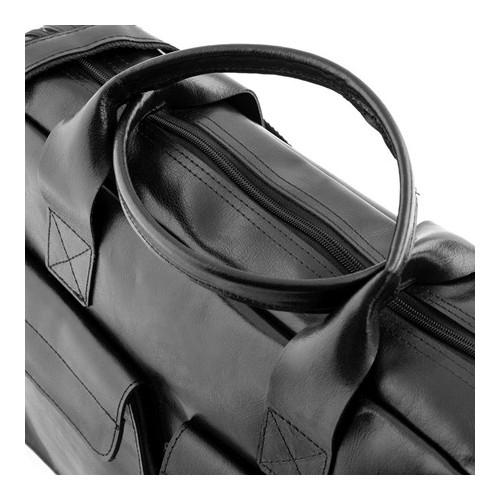 Torba na laptopa skórzana 15" czarna BVL82 - 