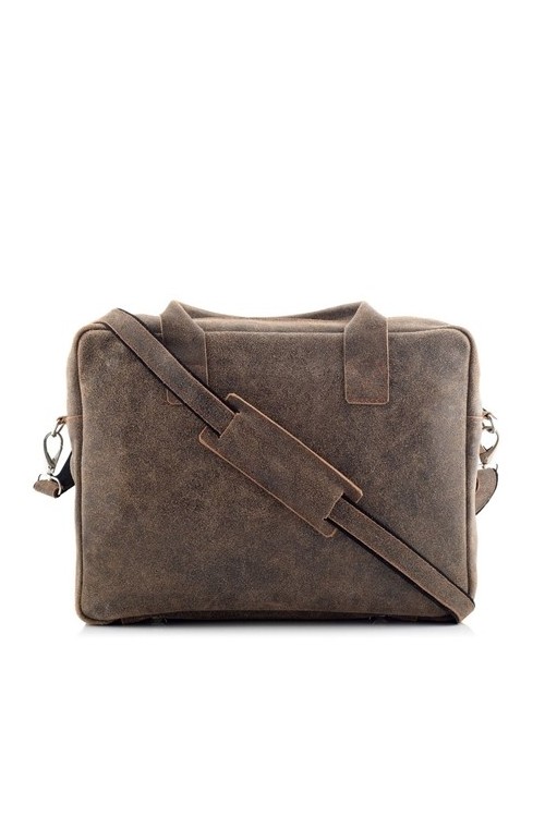 Torba zamszowa na laptopa 15,6" beżowa BV82 -