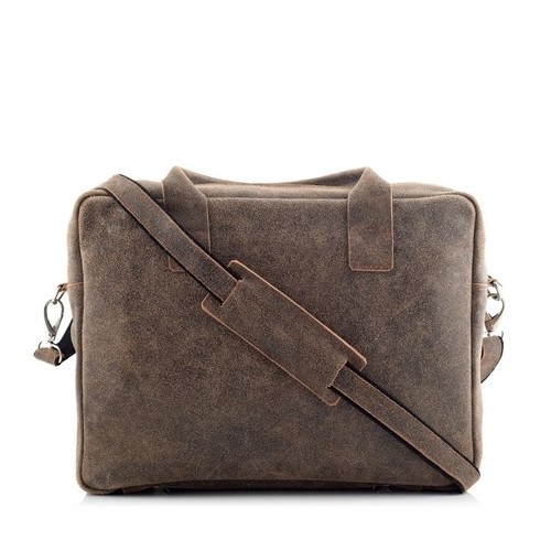 Torba zamszowa na laptopa 15,6" beżowa BV82 - 
