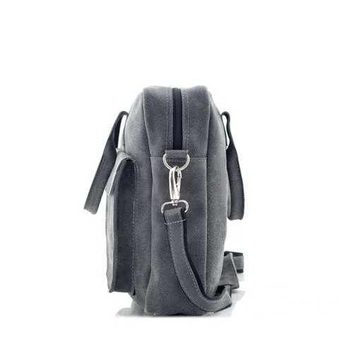 Teczka na laptopa 15,6" ze skóry szara BV82 -  Teczka na laptopa 15,6" ze skóry szara BV82 -