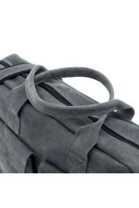 Teczka na laptopa 15,6" ze skóry szara BV82 -  Teczka na laptopa 15,6" ze skóry szara BV82 -