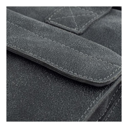 Teczka na laptopa 15,6" ze skóry szara BV82 -  Teczka na laptopa 15,6" ze skóry szara BV82 -