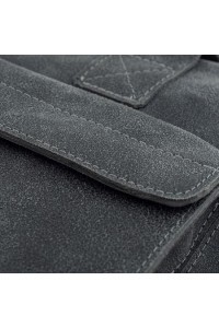 Teczka na laptopa 15,6" ze skóry szara BV82 -  Teczka na laptopa 15,6" ze skóry szara BV82 -