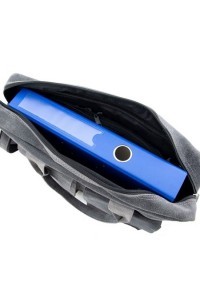 Teczka na laptopa 15,6" ze skóry szara BV82 -  Teczka na laptopa 15,6" ze skóry szara BV82 -