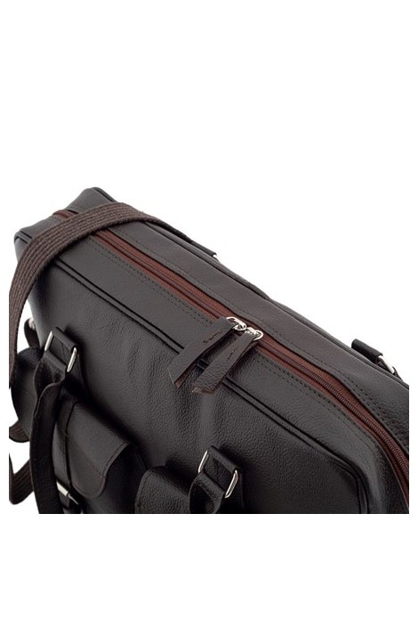 Skórzana torba na laptopa 15,6 brązowa BVL92 - 