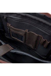 Skórzana torba na laptopa 15,6 brązowa BVL92 - 