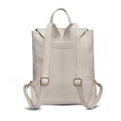 Szary plecak skórzany damski Aurora -  Szary plecak skórzany damski Aurora -