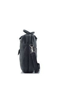Czarna torba na laptopa 15,6" skórzana BV80 - 