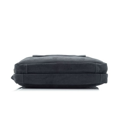 Czarna torba na laptopa 15,6" skórzana BV80 - 