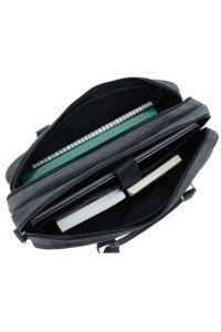 Czarna torba na laptopa 15,6" skórzana BV80 - 