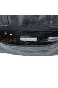 Czarna torba na laptopa 15,6" skórzana BV80 - 