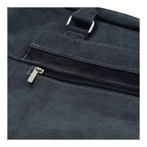 Czarna torba na laptopa 15,6" skórzana BV80 - 