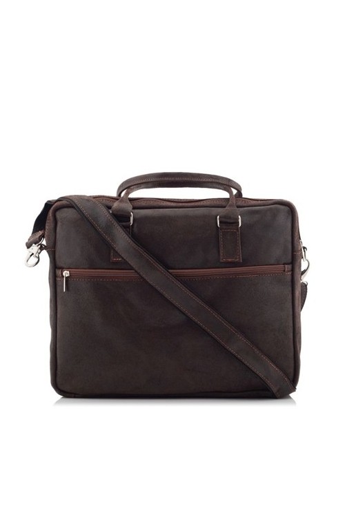 Skórzana torba do pracy brązowa BV80 -